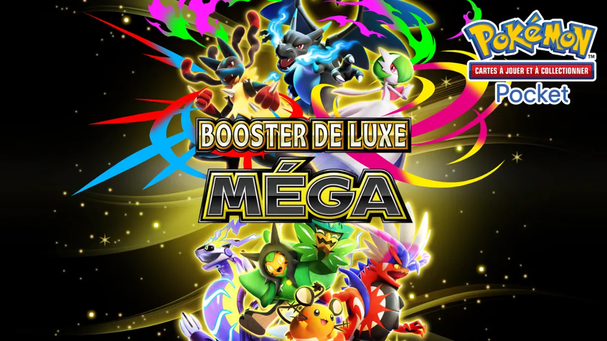 JCC Pokémon Pocket : L'extension Booster de Luxe Méga arrive le 30 septembre